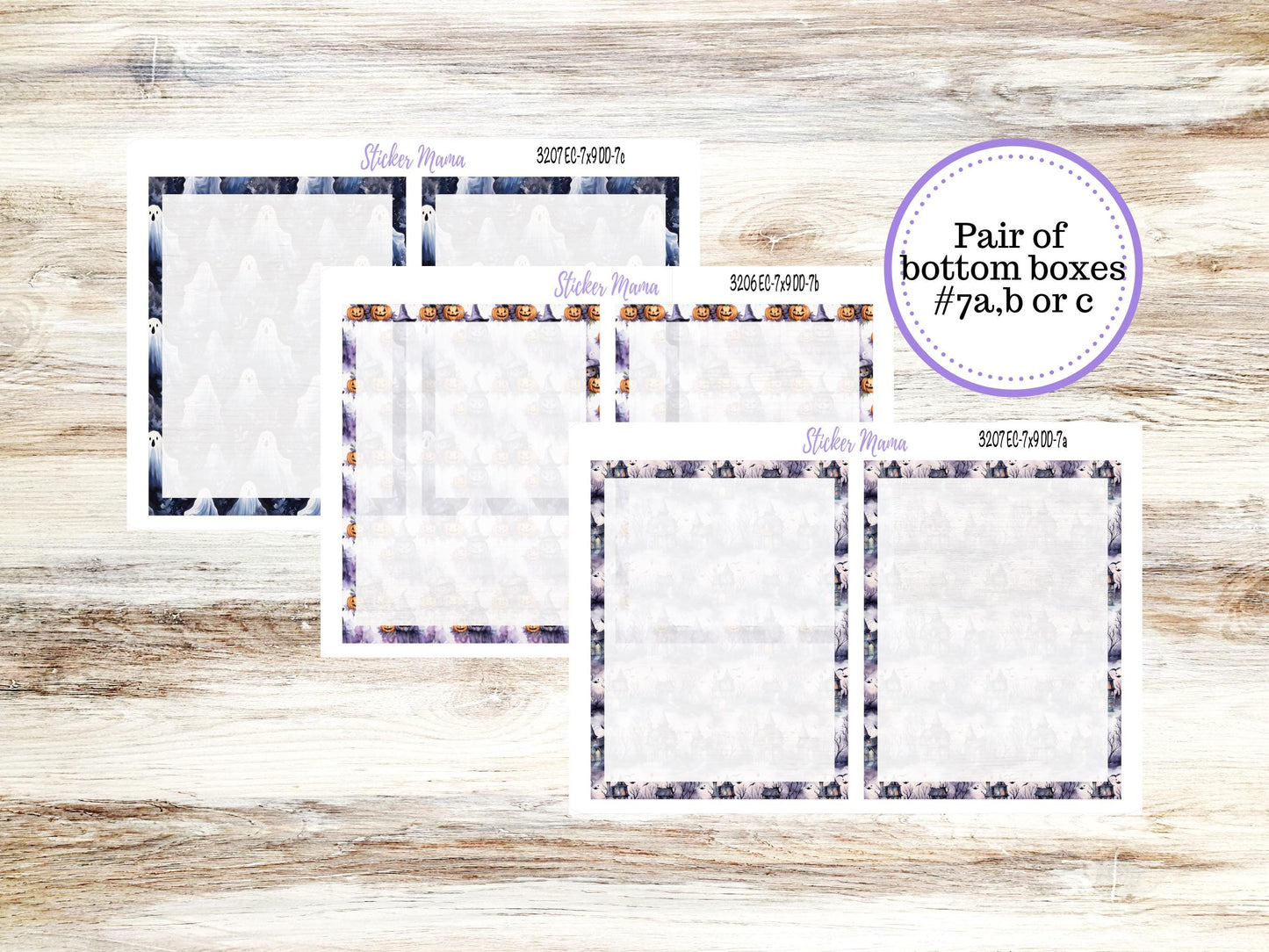 ERIN CONDREN Daily Duo Planner Kit DD-3207 || October - Haunted Haven || Daily Duo Planner Sticker Kit || Erin Condren ||