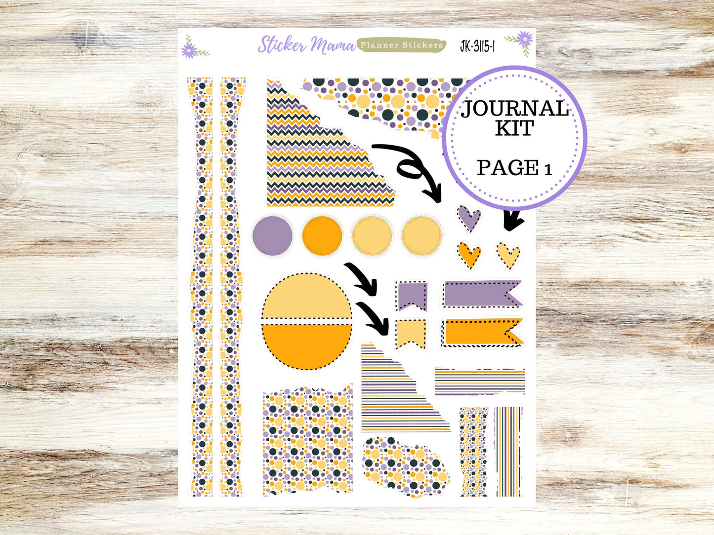 JOURNALING KIT || #3115 || Spooky Palette || Journal Planner || Planner Stickers || Journal Stickers
