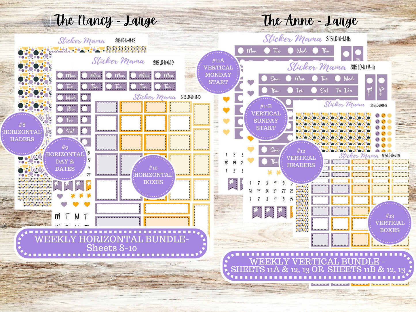 LAUREL DENISE Week + Month PLANNER Monthly Kit #3115 || Laurel Denise Kit || Laurel Denise Horizontal Vertical || Spooky Palette || Aug 25
