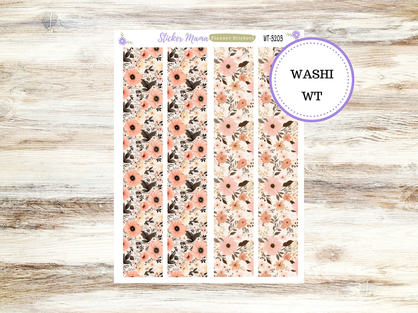 WASHI PLANNER STICKERS || 3203 || Pretty in Pink || Washi Stickers || Planner Stickers || Washi for Planners