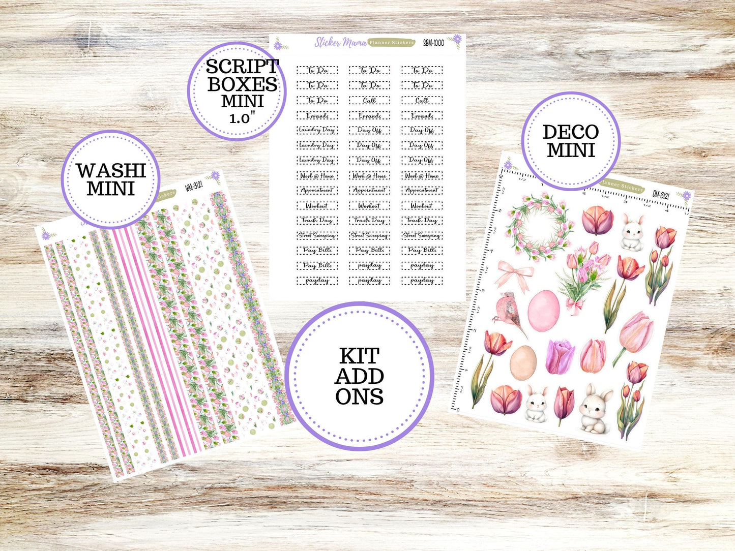 LAUREL DENISE PROJECT Planner Kit #3121 || Easter Petals || Laurel Denise Kit || Laurel Denise Stickers || || Any Month ld