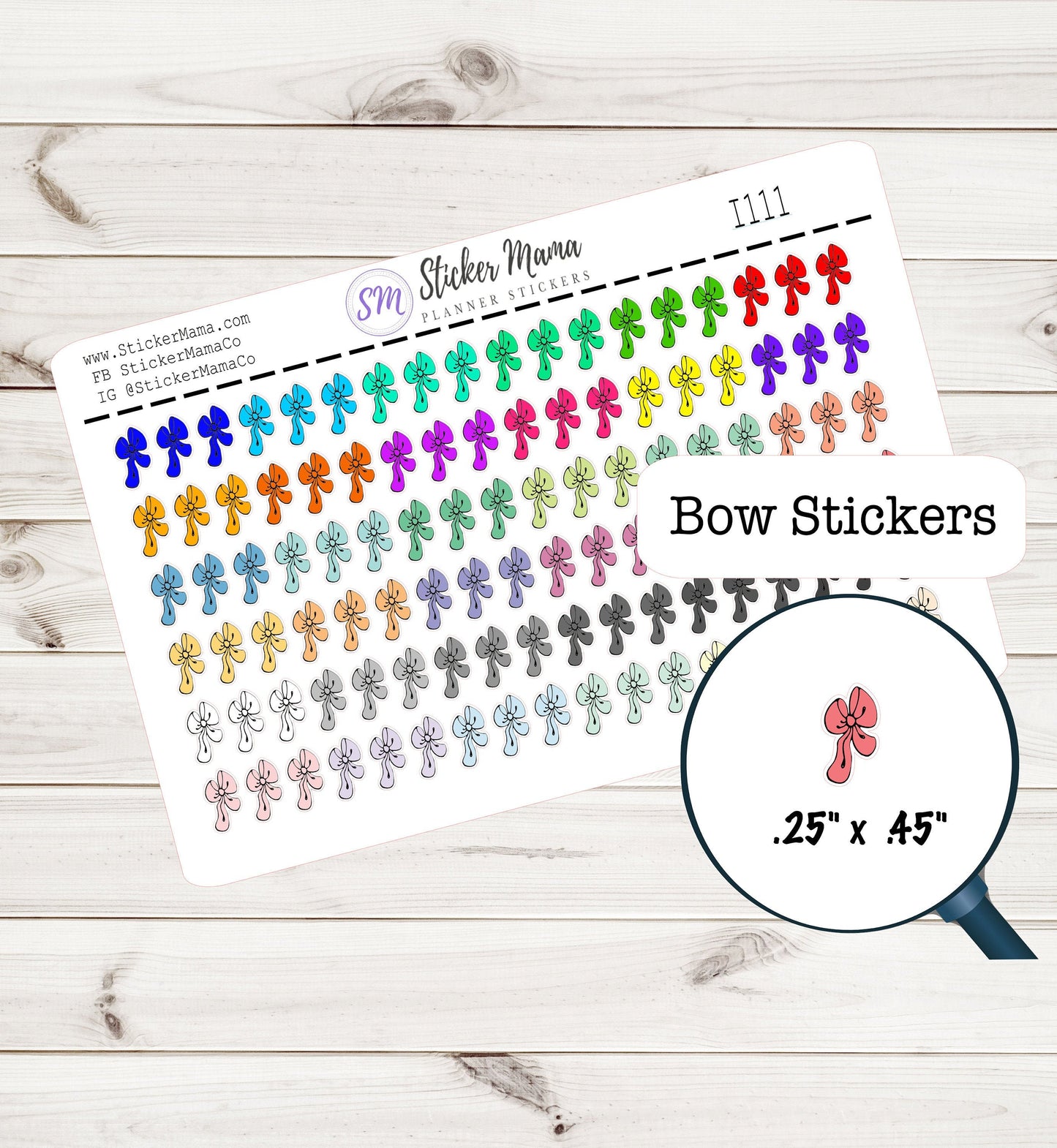 BOW PLANNER STICKERS I-111 Bow Stickers Rainbow Bow Sticker Planner Ribbon Bow Sticker Ribbon Planner Ribbon Stickers Ribbon Bow Stickers