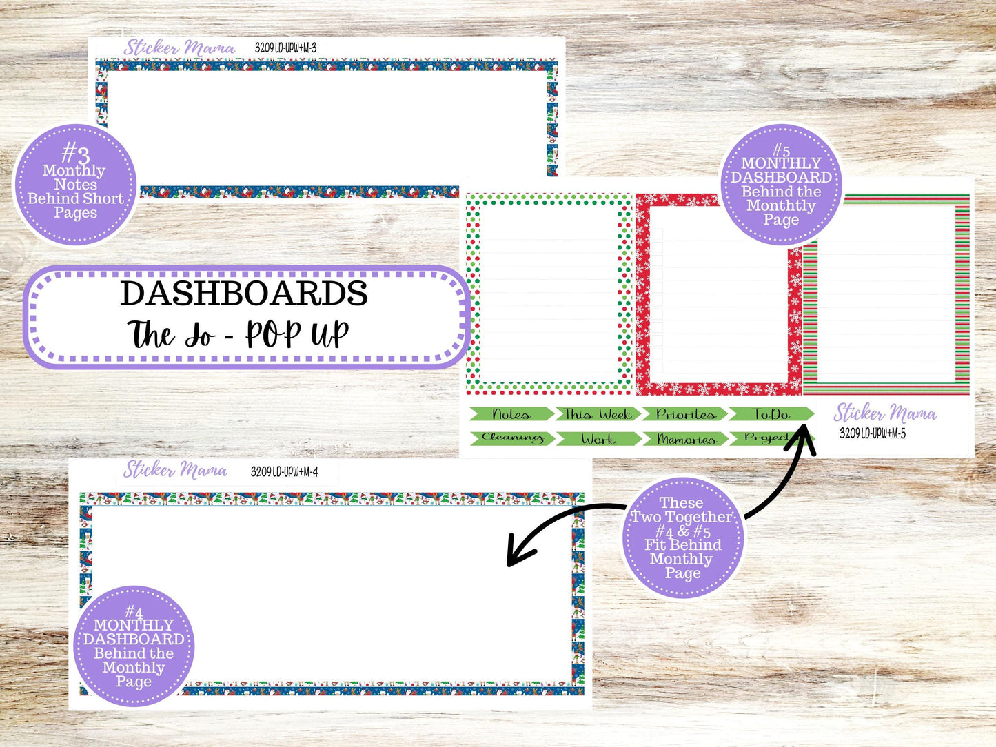 LD POP-UP Week+Month Planner Kit #3209 || The Jo || Jolly Pines || Laurel Denise Kit || Laurel Denise Stickers || Sept 25