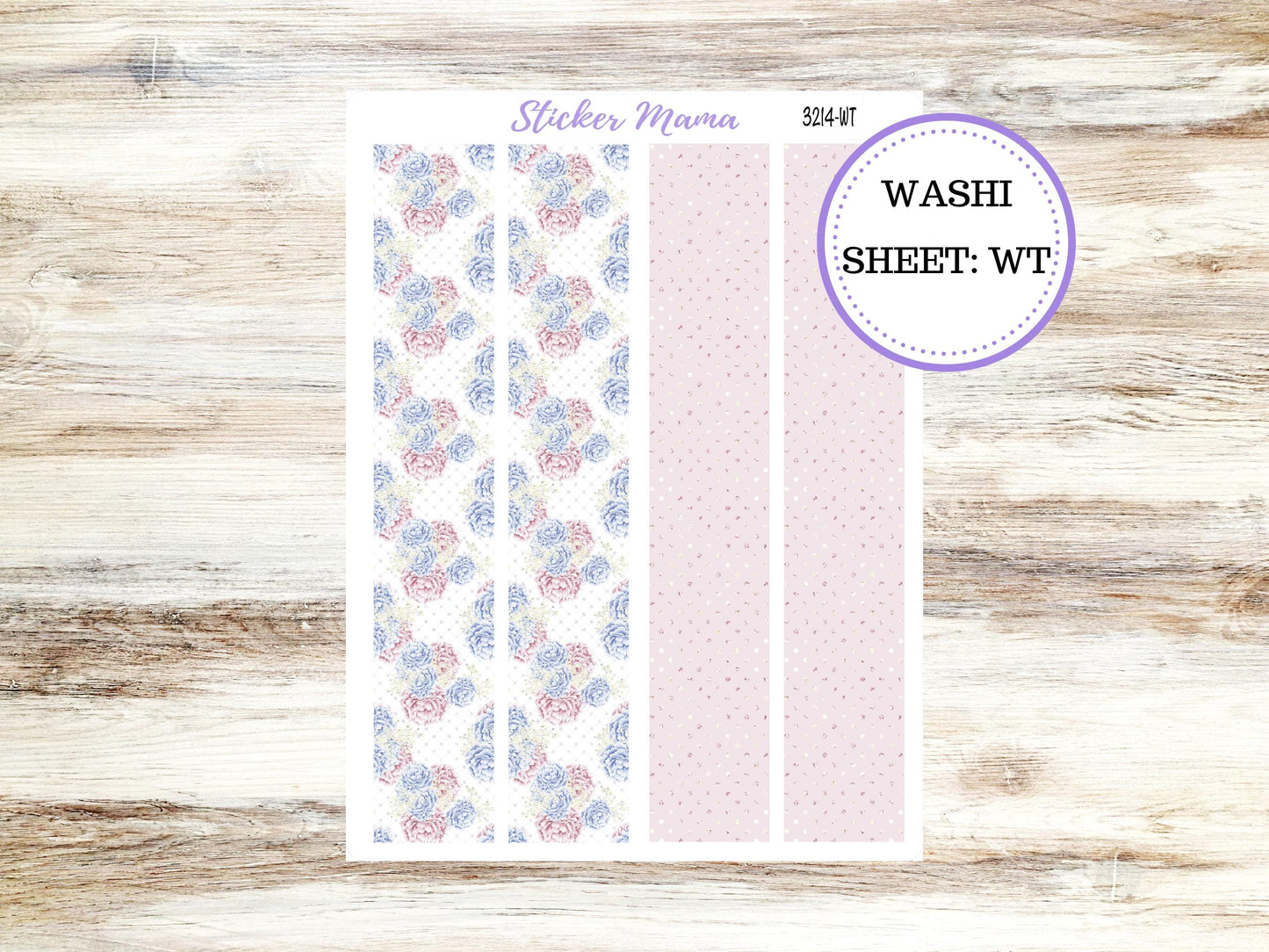 WASHI PLANNER STICKERS || 3214 || Peony Palace || Washi Stickers || March Planner Stickers || Washi for Planners