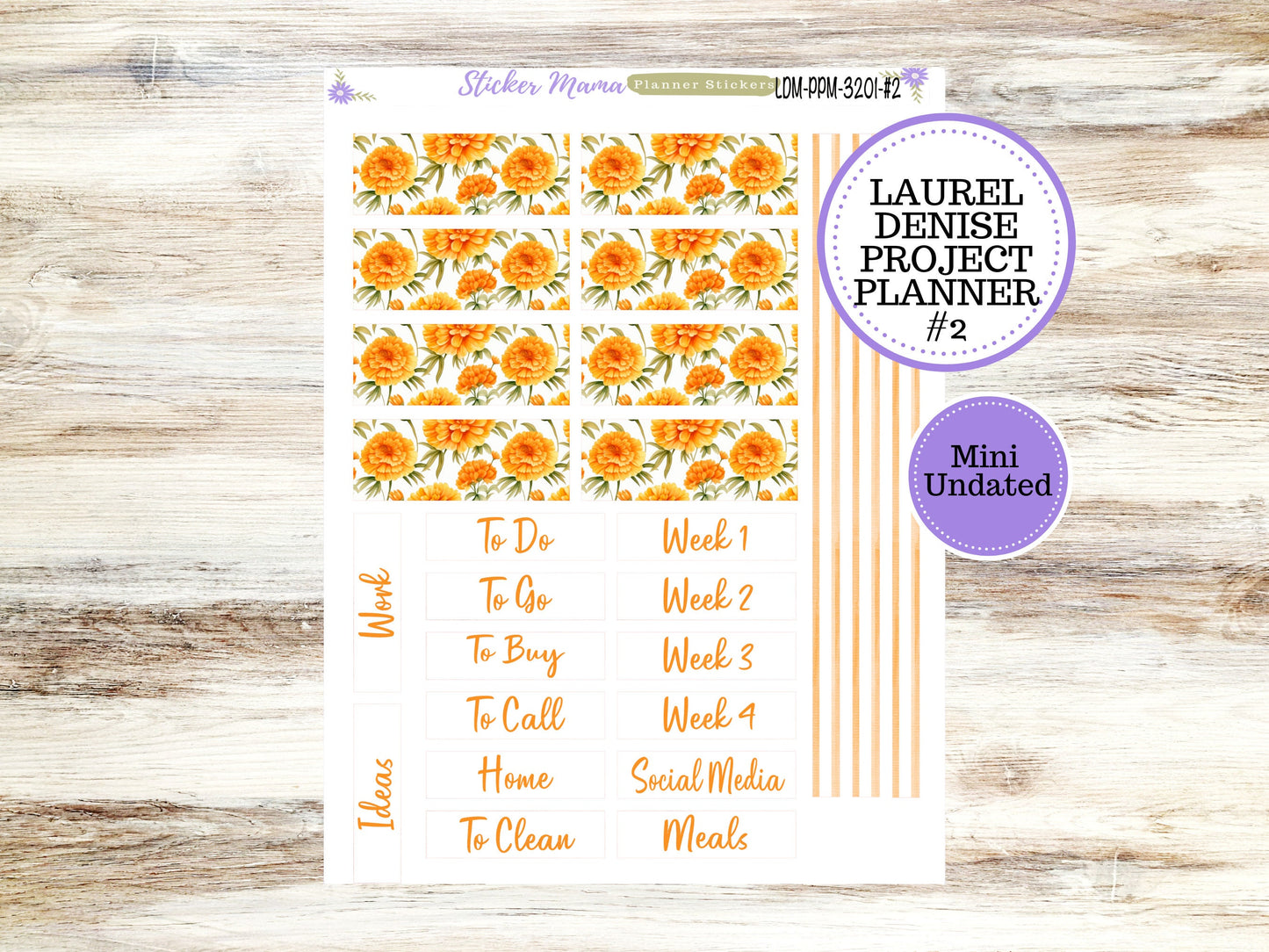 LAUREL DENISE PROJECT Planner Kit #3201 || Fall Colors || Laurel Denise Kit || Laurel Denise Stickers || || Any Month ld
