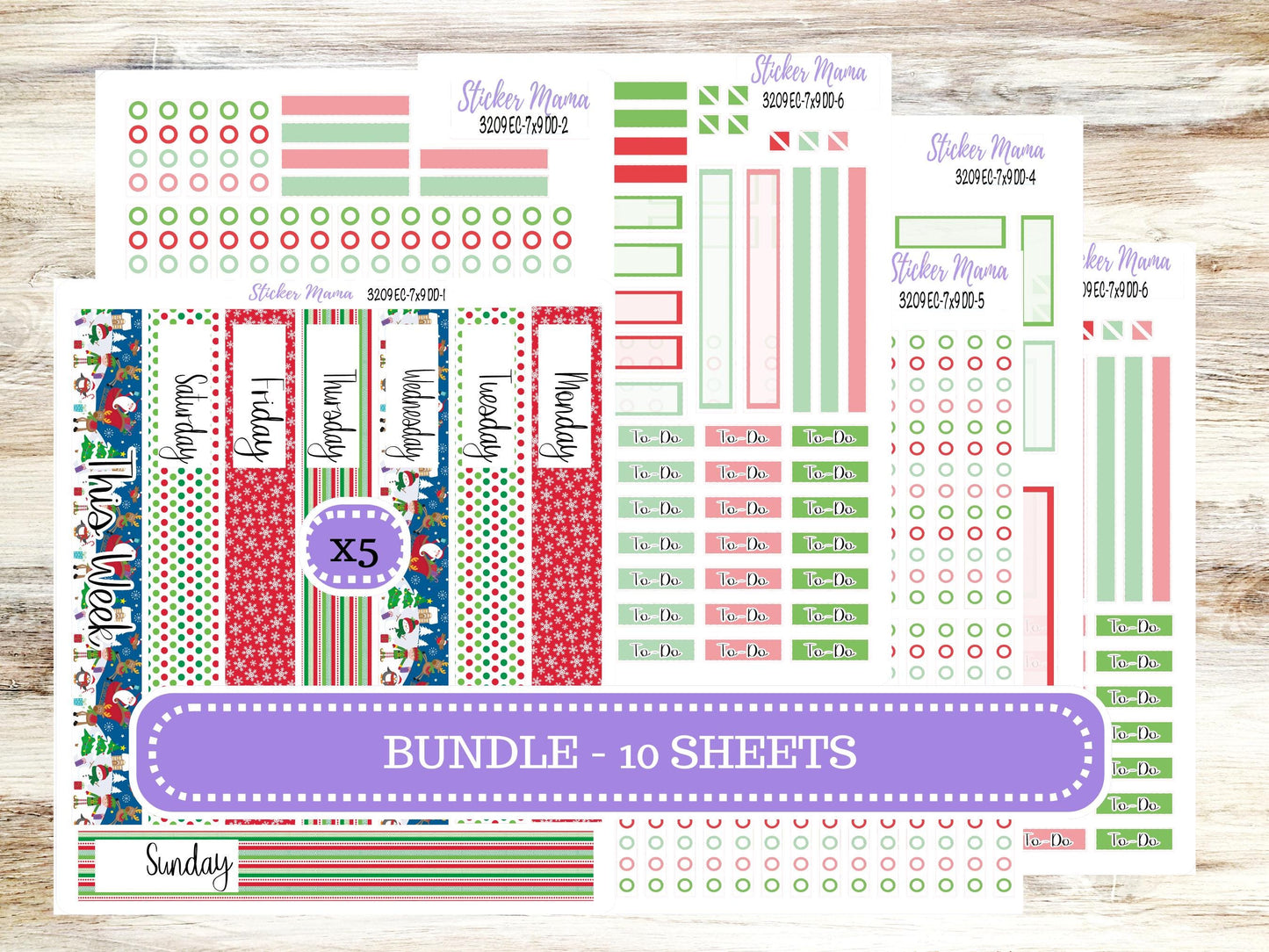 ERIN CONDREN Daily Duo Planner Kit DD-3209 || November - Fall Fields || Daily Duo Planner Sticker Kit || Erin Condren ||