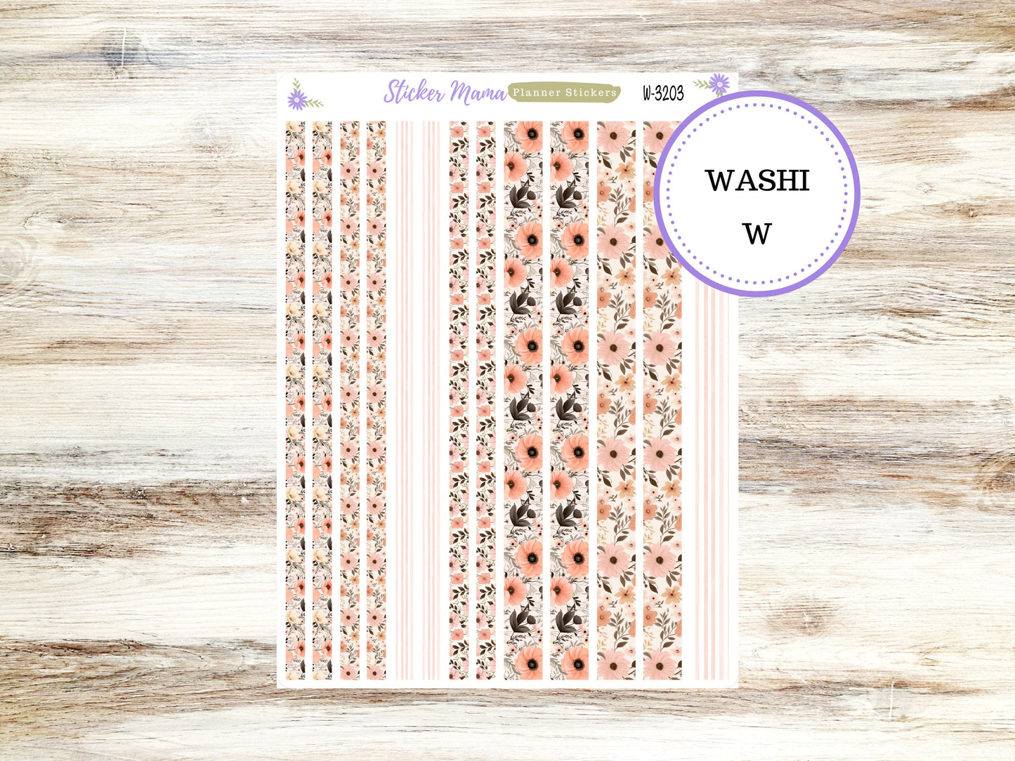 WASHI PLANNER STICKERS || 3203 || Pretty in Pink || Washi Stickers || Planner Stickers || Washi for Planners