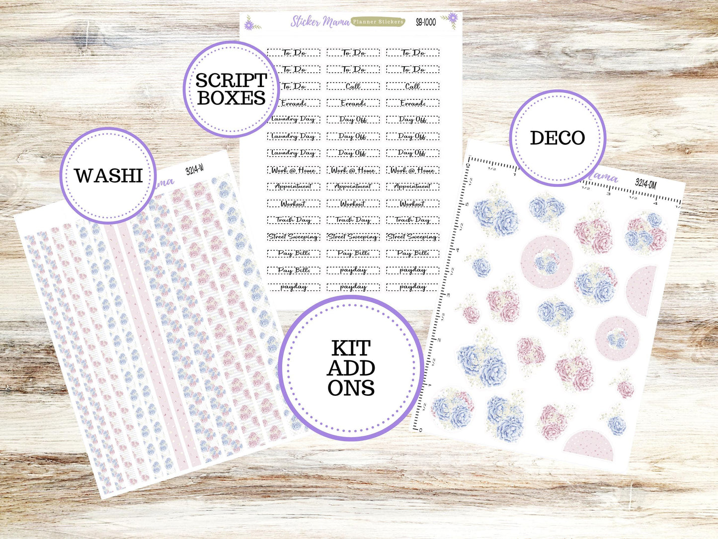 SIMPLE KIT || #3214 || Peony Palace || Any Kind Planner || Planner Stickers || Planner Stickers