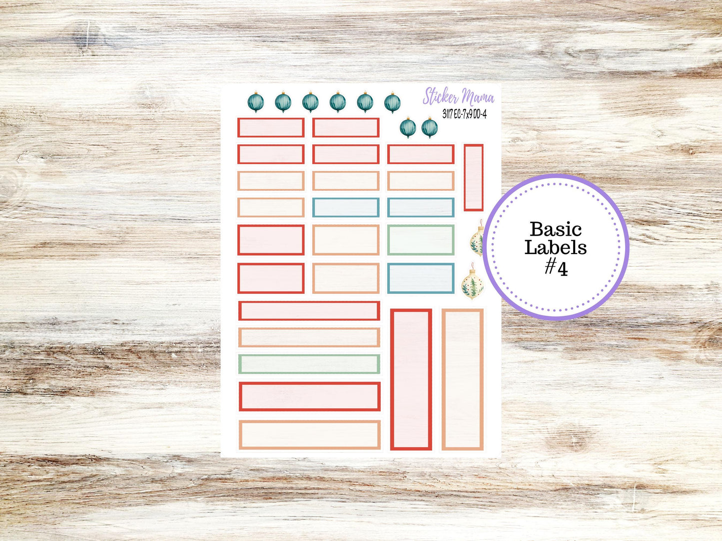 ERIN CONDREN Daily Duo Planner Kit DD-3117 || December || Daily Duo Planner Sticker Kit || Erin Condren ||