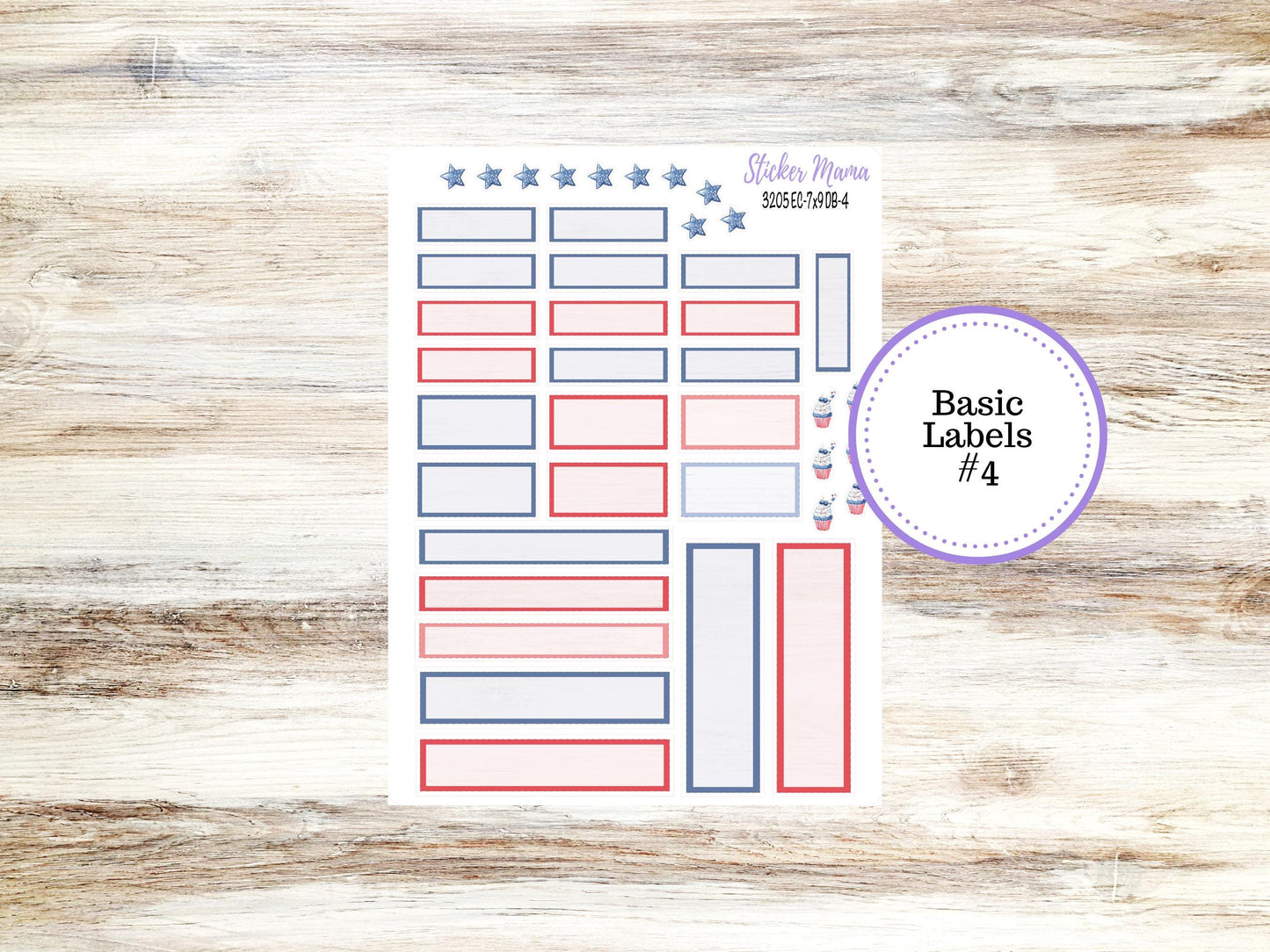 ERIN CONDREN Dashboard Planner Kit DB-3205 || Patriotic Festivities || Dashboard Planner Sticker Kit || Erin Condren ||