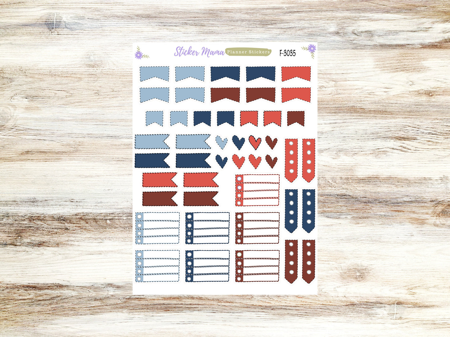 CUTE FUNCTIONAL STICKERS-F-3035 || American Dream Stickers || Planner Stickers || Stickers ||