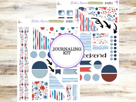 JOURNALING KIT  || #3035 || American Dream  || Journal Planner || Planner Stickers || Journal Stickers