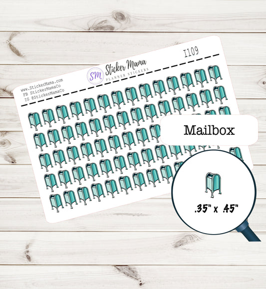 MAILBOX PLANNER STICKERS  I109 Mail Stickers Post Office Stickers Planner Mailbox Sticker Post Office Mailbox Sticker Kit
