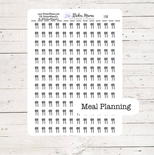 I-114 MEAL PLANNER STICKERS - Dinner Stickers - Meal Stickers