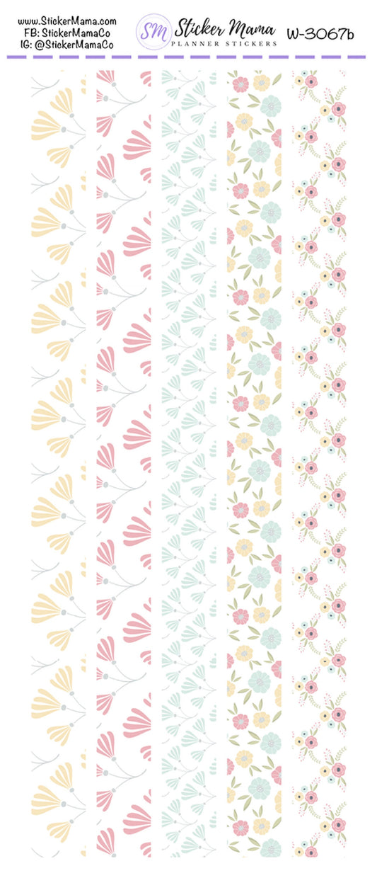 W-3067 - WASHI STICKERS - Spring Time - Planner Stickers - Washi for Planners