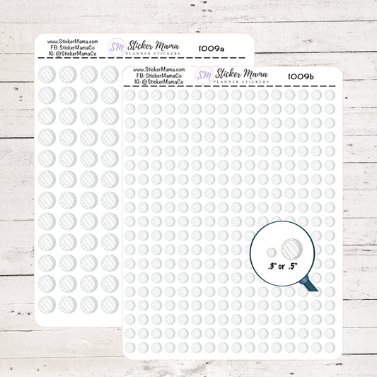 1009 - VOLLEYBALL PLANNER STICKERS - Sports Stickers