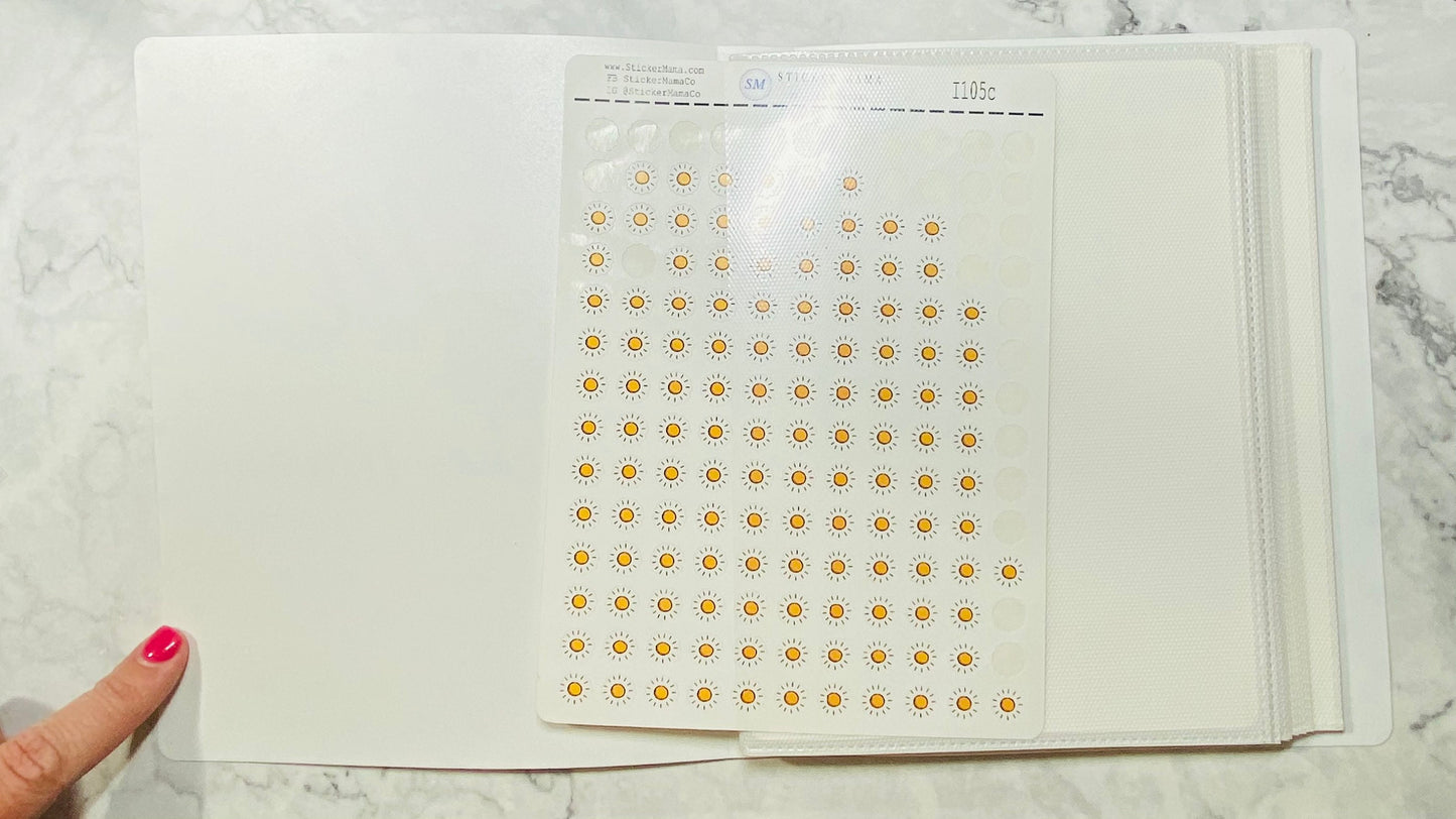 PLANNER STICKER ALBUM 8x6 - Sticker Storage - Sticker Book - Planner Storage - Sticker Album, Planner Sticker Book, Sticker Planner Book
