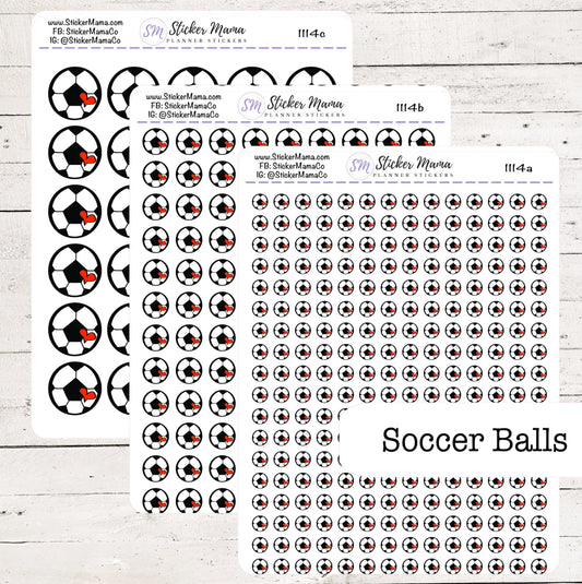 1114 - DOODLE SOCCER BALL Planner Stickers  - Soccer Stickers - Soccer Games - Soccer Practice