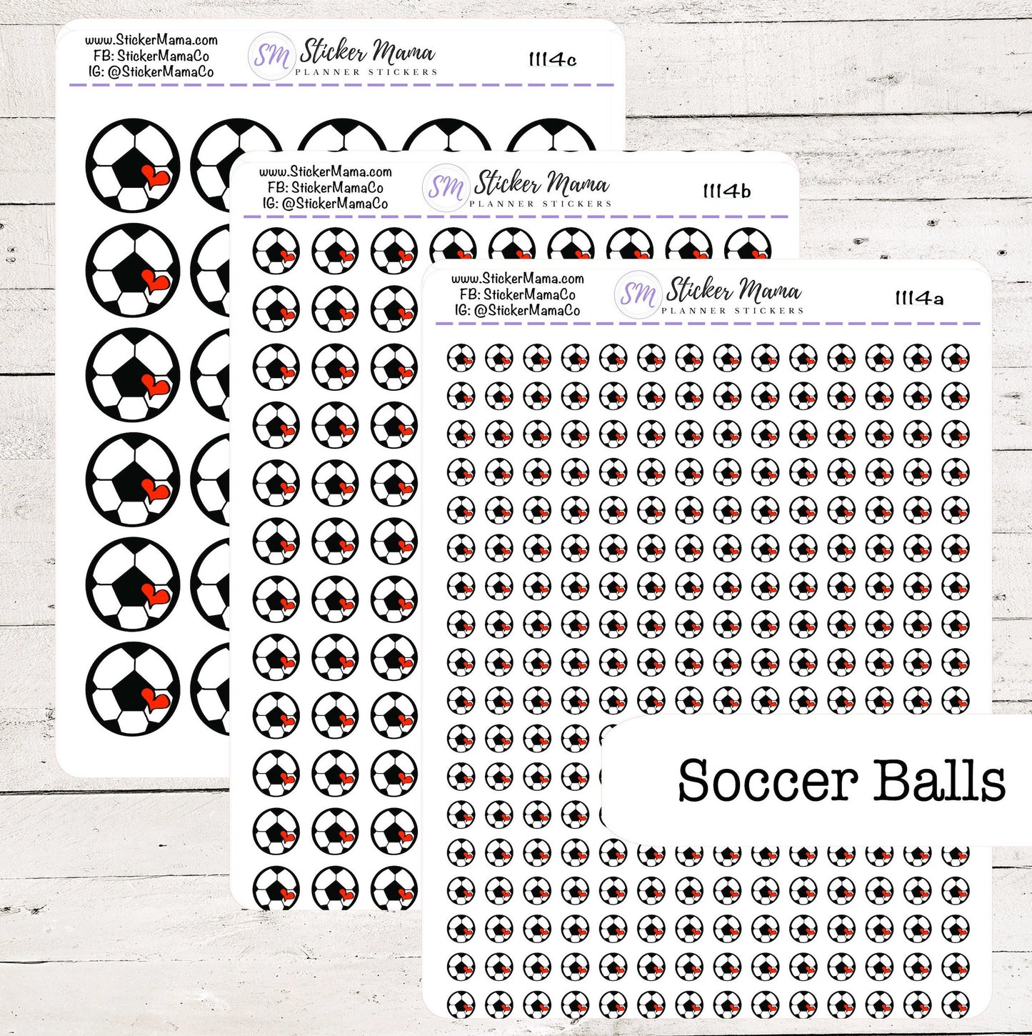 1114 - DOODLE SOCCER BALL Planner Stickers  - Soccer Stickers - Soccer Games - Soccer Practice