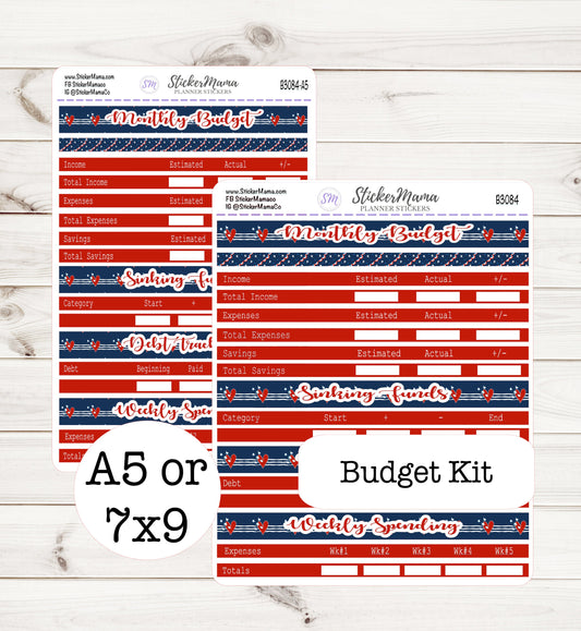 3084 BUDGET STICKER KIT || Notes Page Stickers || Planner Budget Kit
