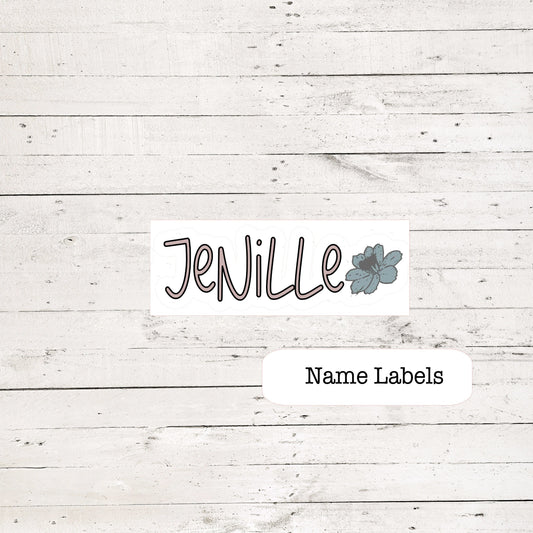 A5 IN BLOOM Daily Name Label - Name Decal for In Bloom A5 Agenda- Planner Decals - Planner Name Decals -