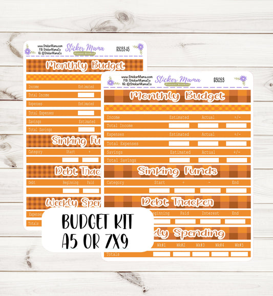 3053 BUDGET STICKER KIT || Notes Page Stickers || Planner Budget Kit