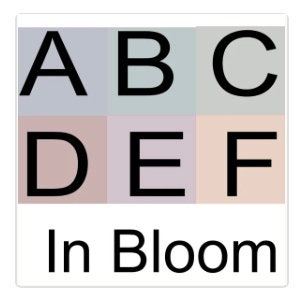7x9 Ec IN BLOOM PLANNER Name - 7x9 Planner Name Decals - ec colorway In Bloom