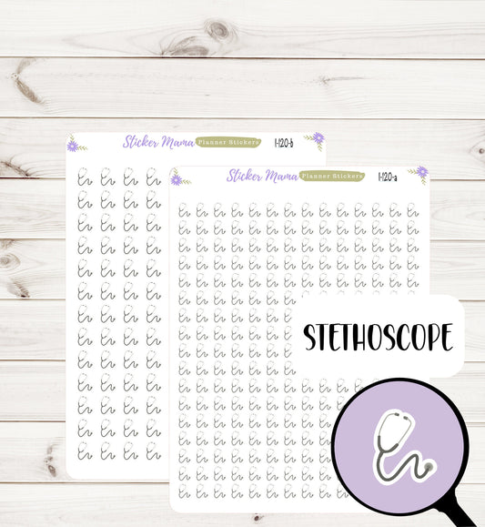 I-120 STETHOSCOPE PLANNER Stickers || Medical Stickers || Stethoscope Stickers || Health Care Stickers