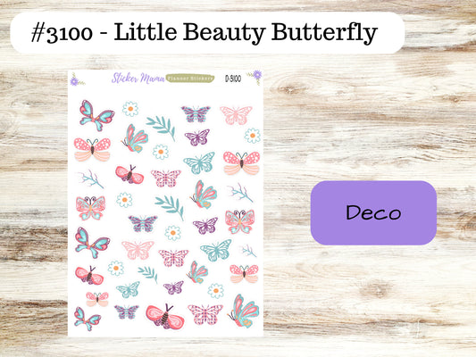 DECO-3100 || Little Beauty Butterfly  || PLANNER STICKERS || Spring Stickers ||