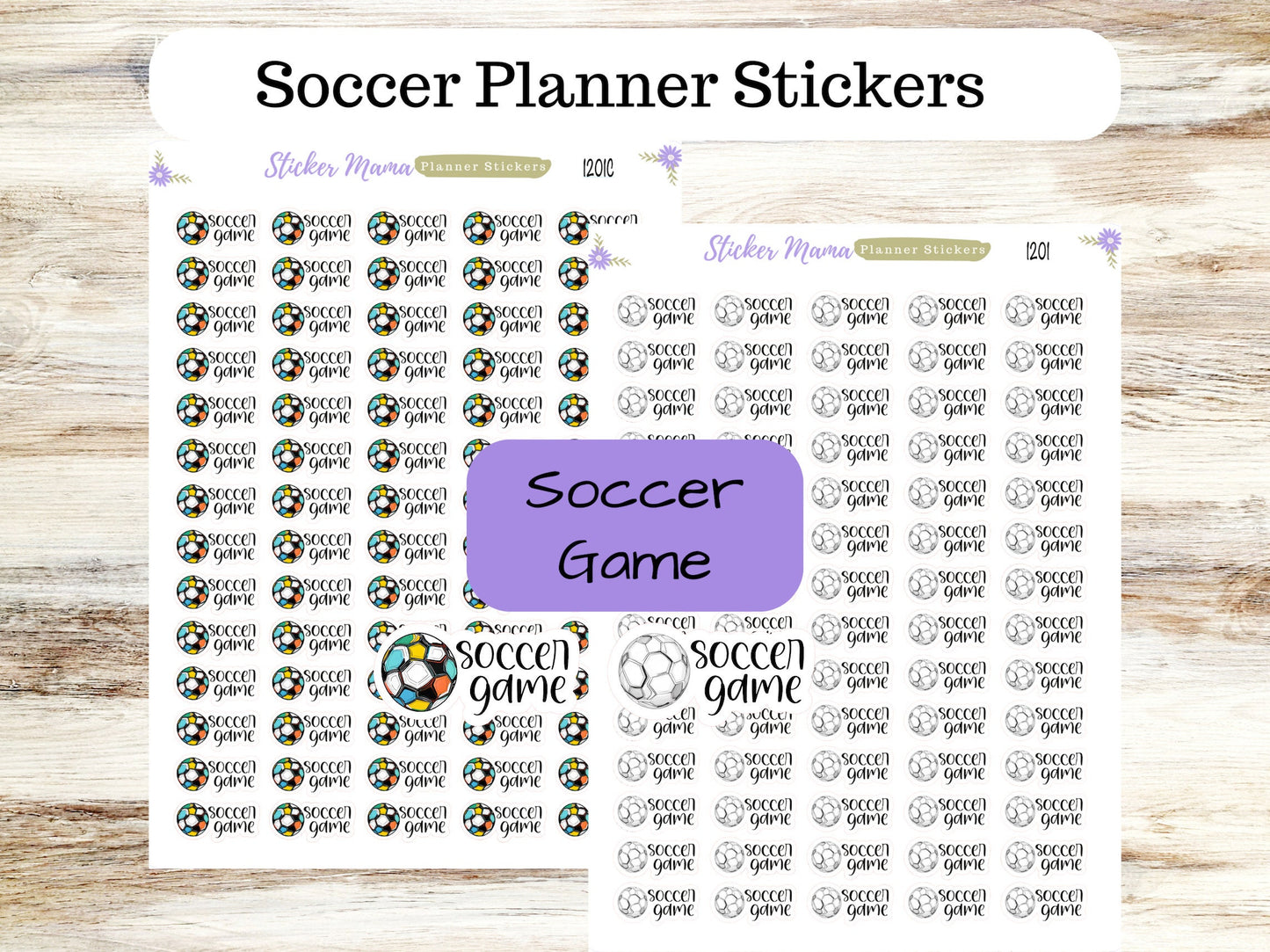 1201 SOCCER GAME STICKERS || Soccer Planner Stickers || Soccer Sports Stickers || Soccer Games || Soccer Practice