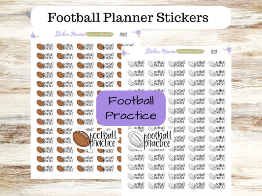 1202 FOOTBALL PRACTICE STICKERS || Football Planner Stickers || Football Sports Stickers || Football Games || Football Practice