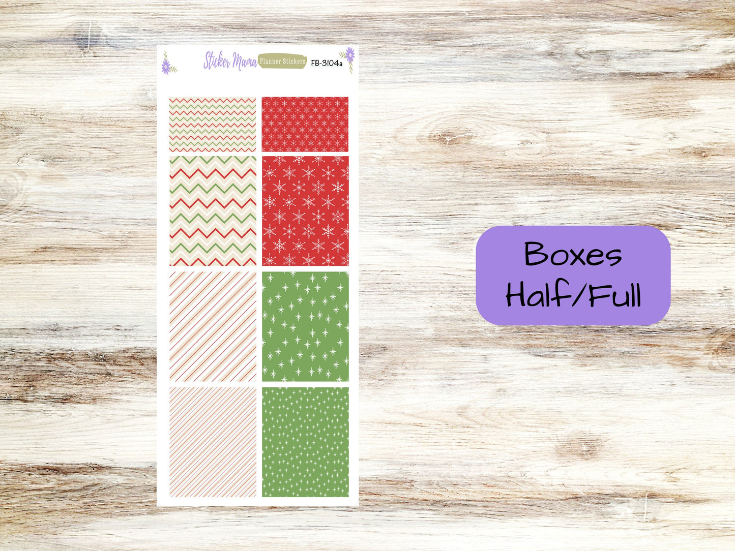 FULL BOXES-3104 || Santa's Here || Planner Stickers -|| Full Box for Planners
