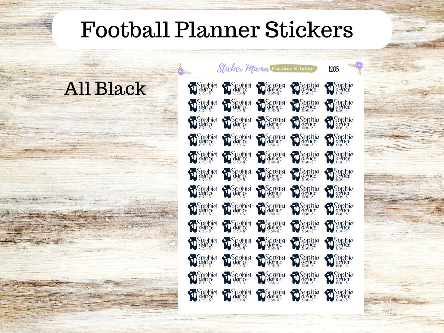 1205 CUSTOM PERSONALIZED Dance Stickers || Dance Practice Planner Stickers ||