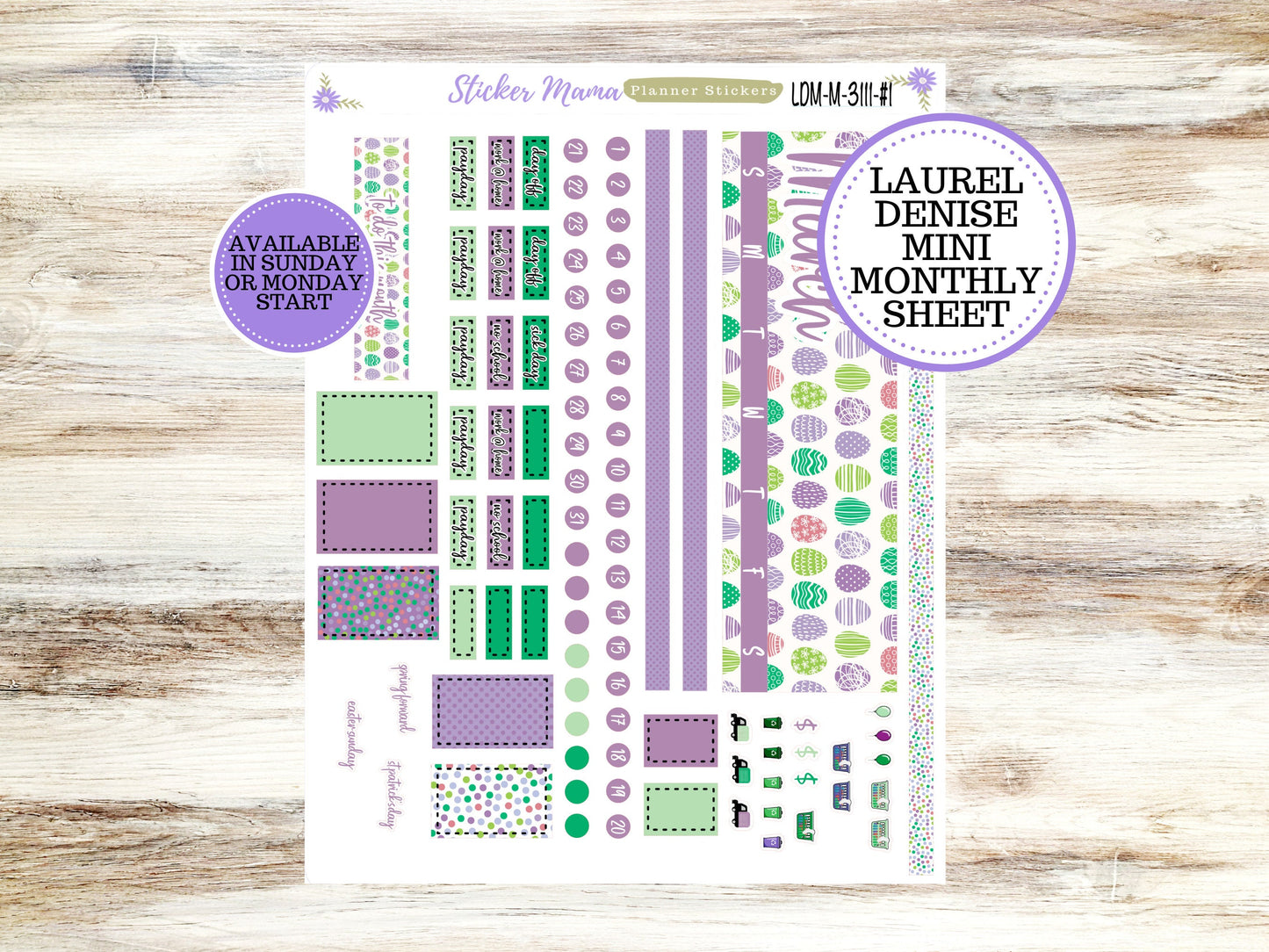 LAUREL DENISE PLANNER Kit #3111 || Laurel Denise Kit || Laurel Denise Stickers