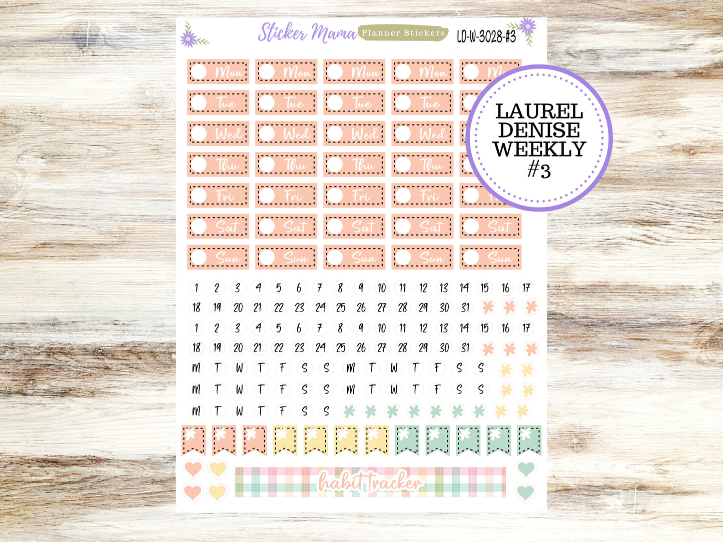 LAUREL DENISE PLANNER Kit #3028 || Laurel Denise Kit || Laurel Denise Stickers