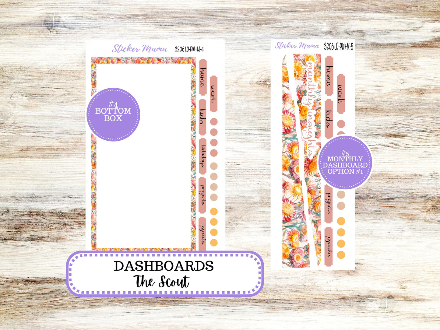 Laurel Denise Large Scout Planner Sticker Kit | Portrait Weekly + Monthly | September Falling Color 3206 | 6/26