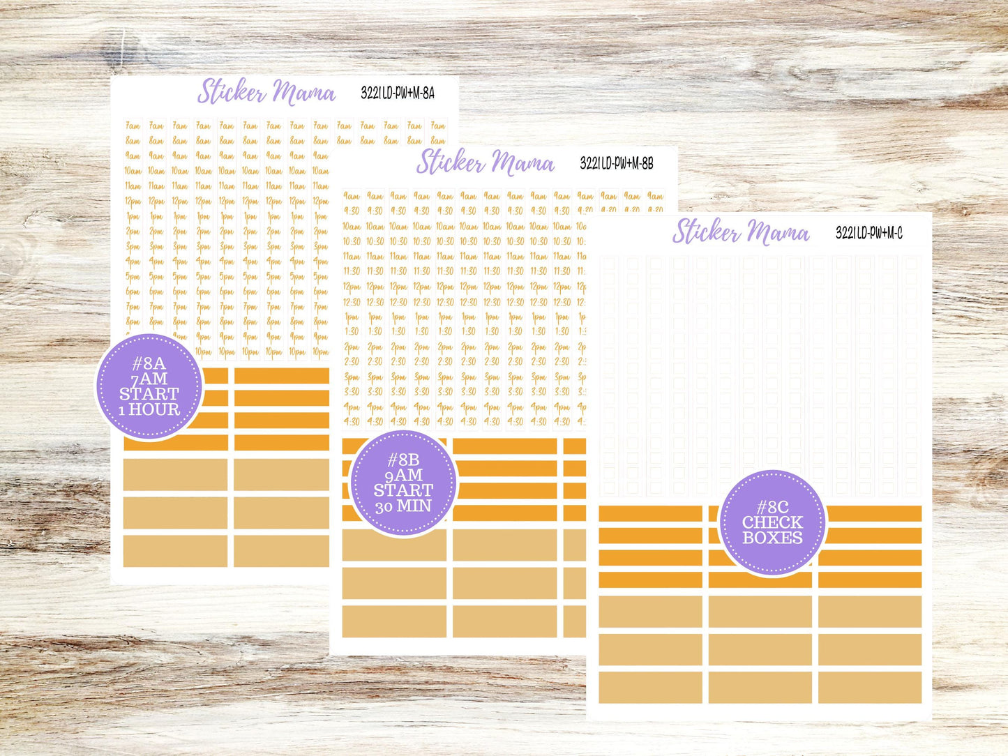 Laurel Denise Large Scout Planner Sticker Kit | Portrait Weekly + Monthly | Month of your Choice Fall | 3221 Pumpkin & Cornstalk | 6-26