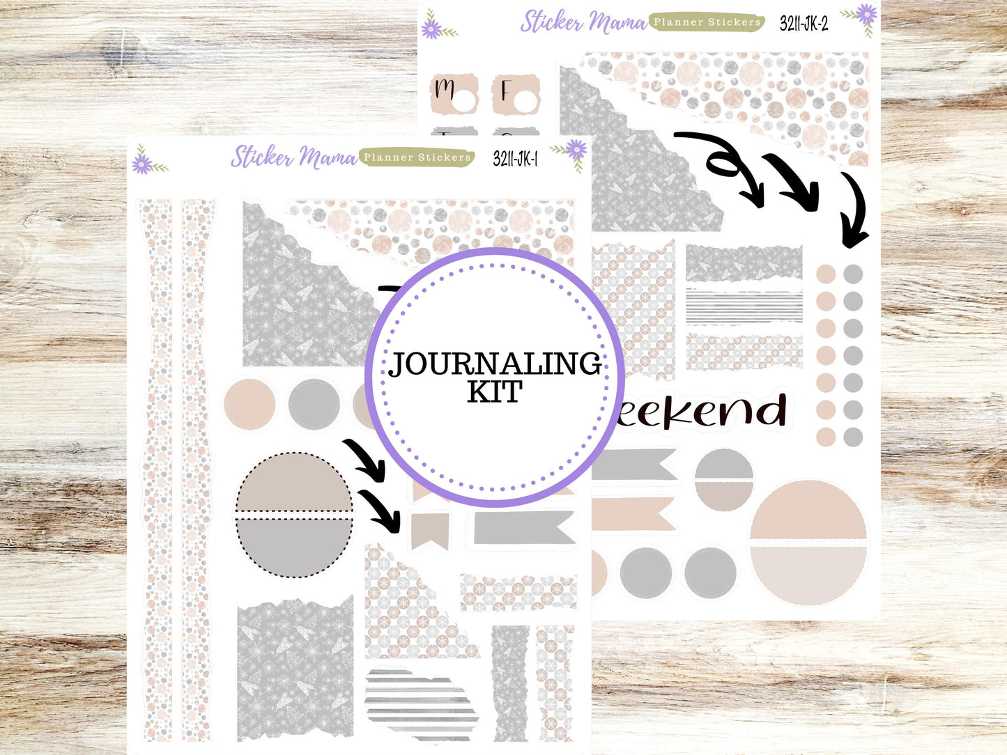JOURNALING KIT  || #3211 ||  Pastel Wonderland  || Journal Planner || Planner Stickers || Journal Stickers