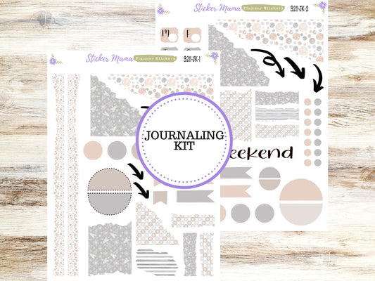 JOURNALING KIT  || #3211 ||  Pastel Wonderland  || Journal Planner || Planner Stickers || Journal Stickers