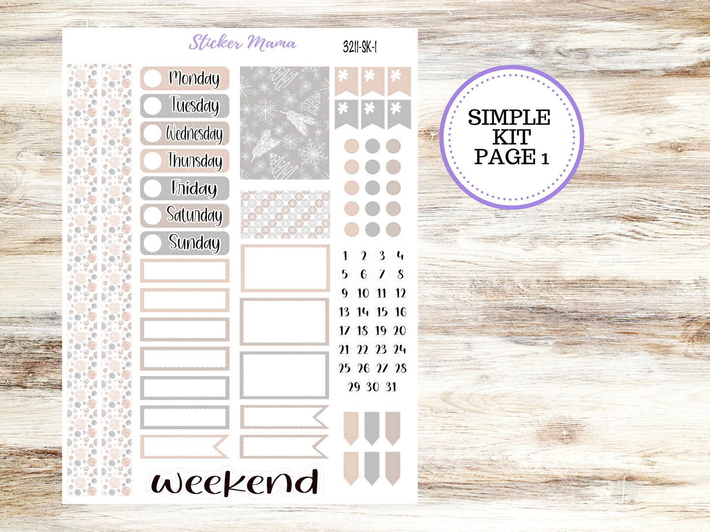 SIMPLE KIT  || #3211 || Pastel Wonderland || Any Kind Planner || Planner Stickers || Planner Stickers