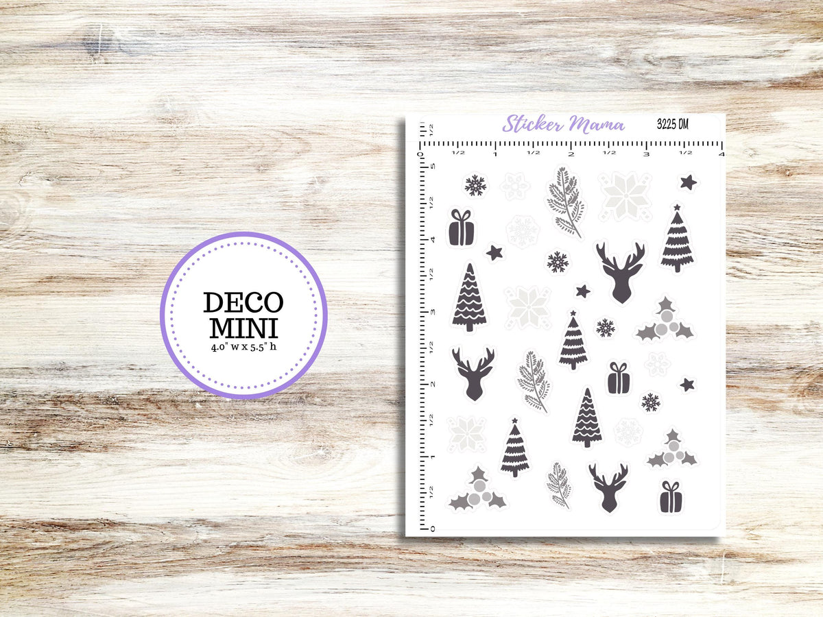 Deco 3225 | Sleek Season | Planner Stickers | Christmas Stickers