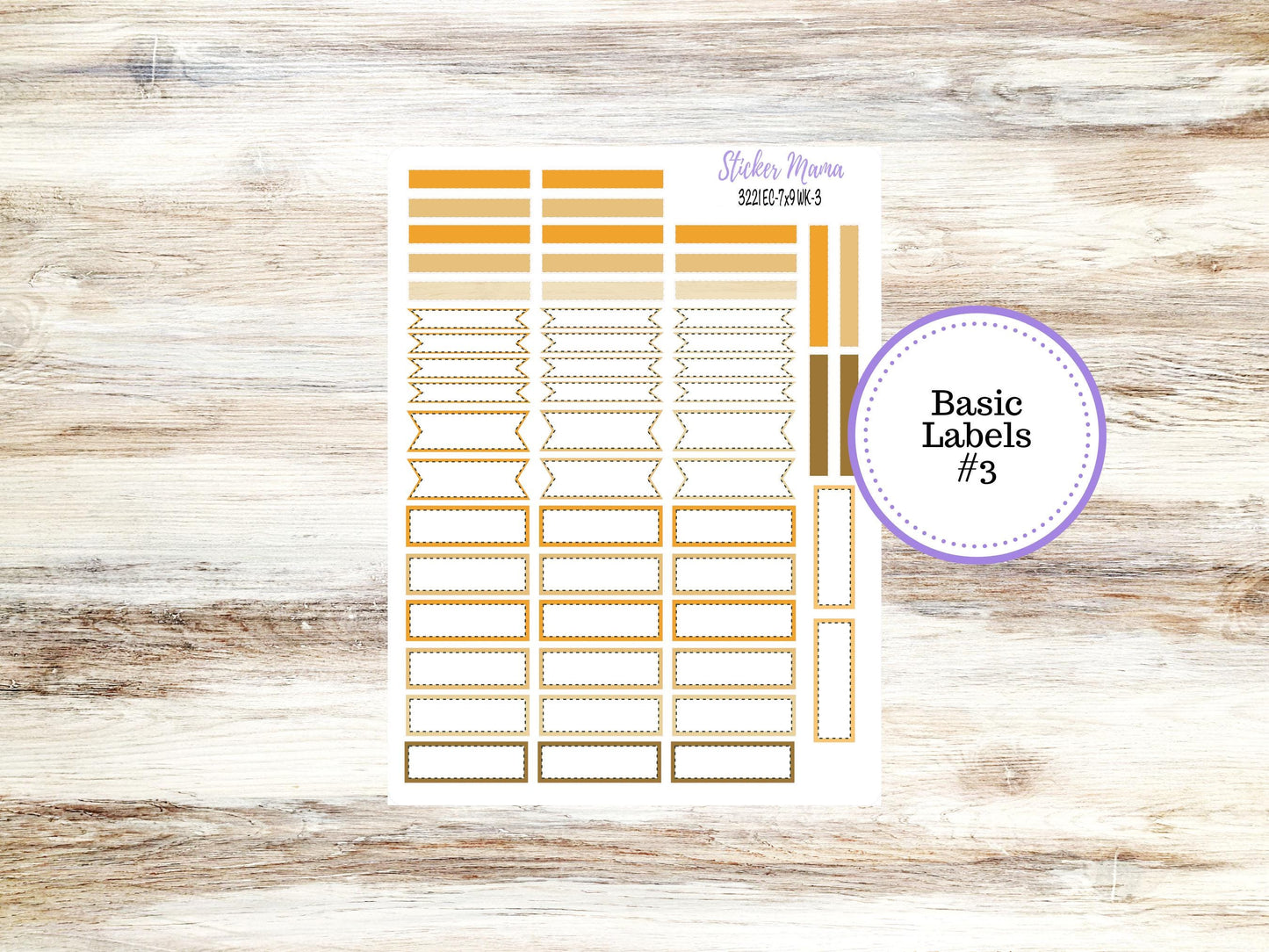 ERIN CONDREN Weekly Planner Kit WK-3221 | Pumpkin Cornstalk