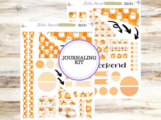 Journal Planner Sticker Kit | 3222 Cozy Ghost