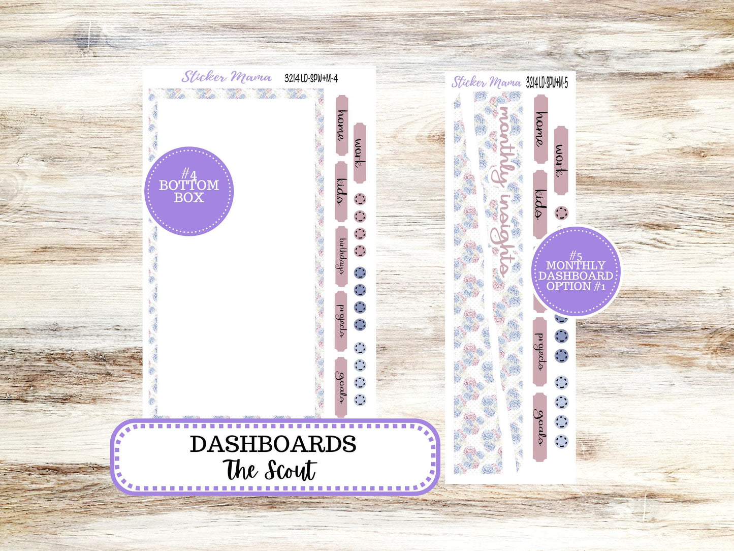 LD Small "The Scout" || PORTRAIT Weekly + Monthly Planner Kit #3214 || April Peony Palace || Laurel Denise Kit Portrait  || 12-25