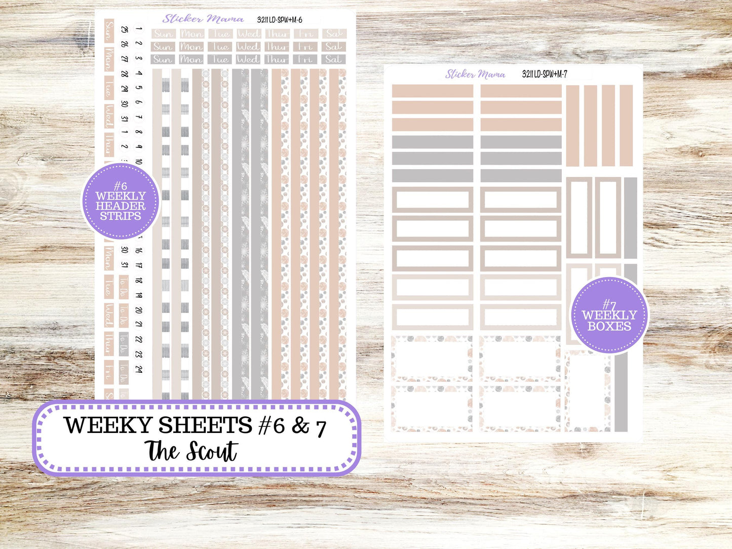 LD Small "The Scout" || PORTRAIT Weekly + Monthly Planner Kit #3211 || Pastel Wonderland  || Laurel Denise Kit Portrait || January || 10-25