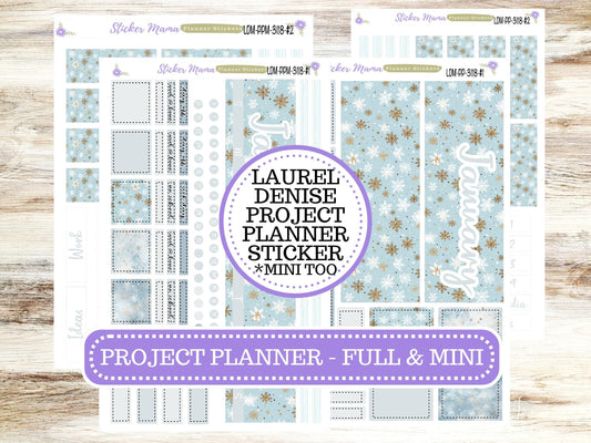 LAUREL DENISE PROJECT January Planner Kit #3118 || Arctic Frost || Laurel Denise Kit || Laurel Denise Stickers ||  || January ld