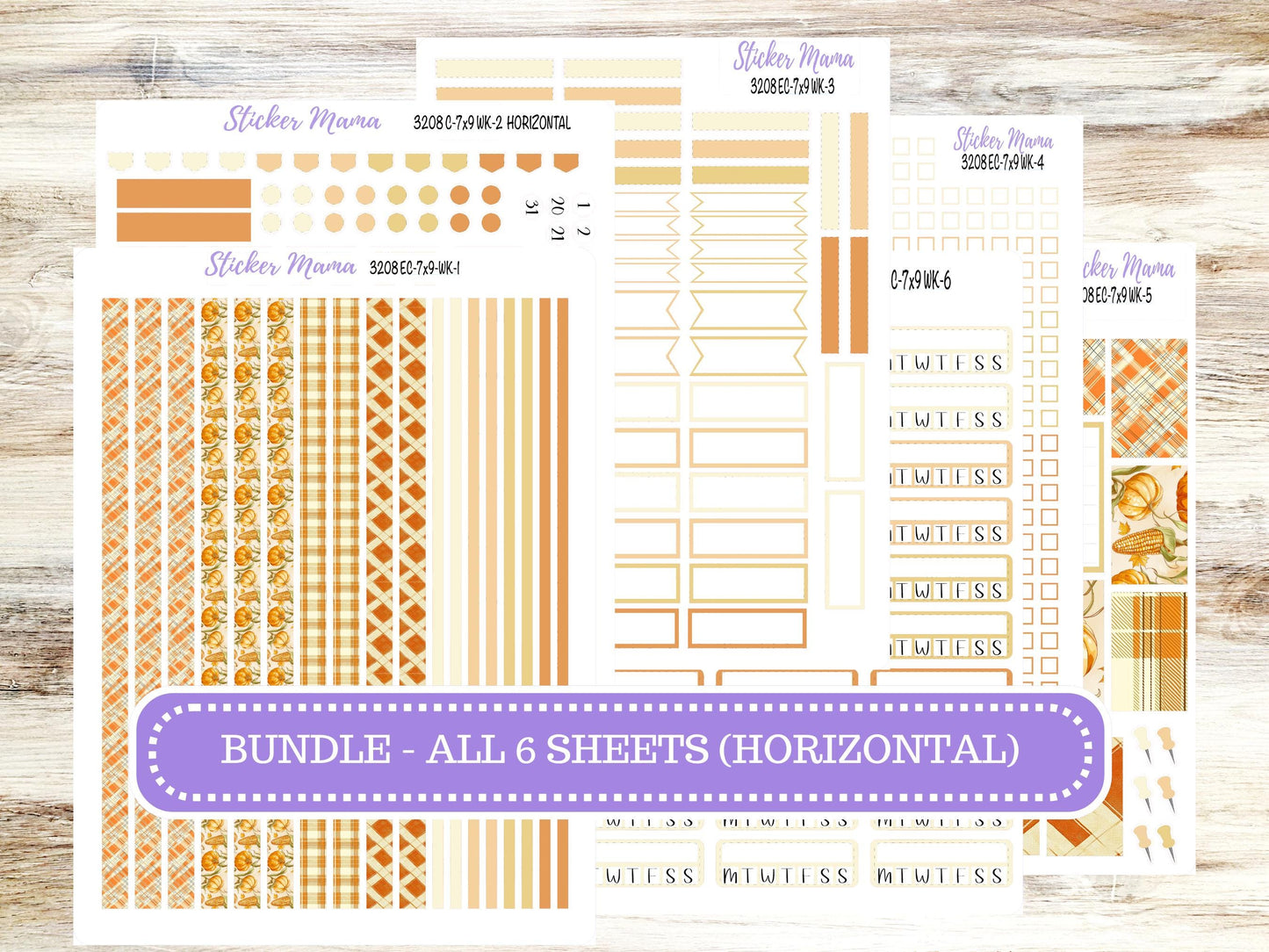 ERIN CONDREN Weekly Planner Kit WK-3208 || November || Weekly Planner Sticker Kit || Erin Condren ||