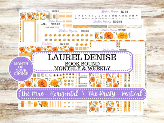 Laurel Denise Mae and Kristy Planner Sticker Kit | Book-Bound | BookBound | Undated - Month of your Choice 3201 Fall Colors | 5-26
