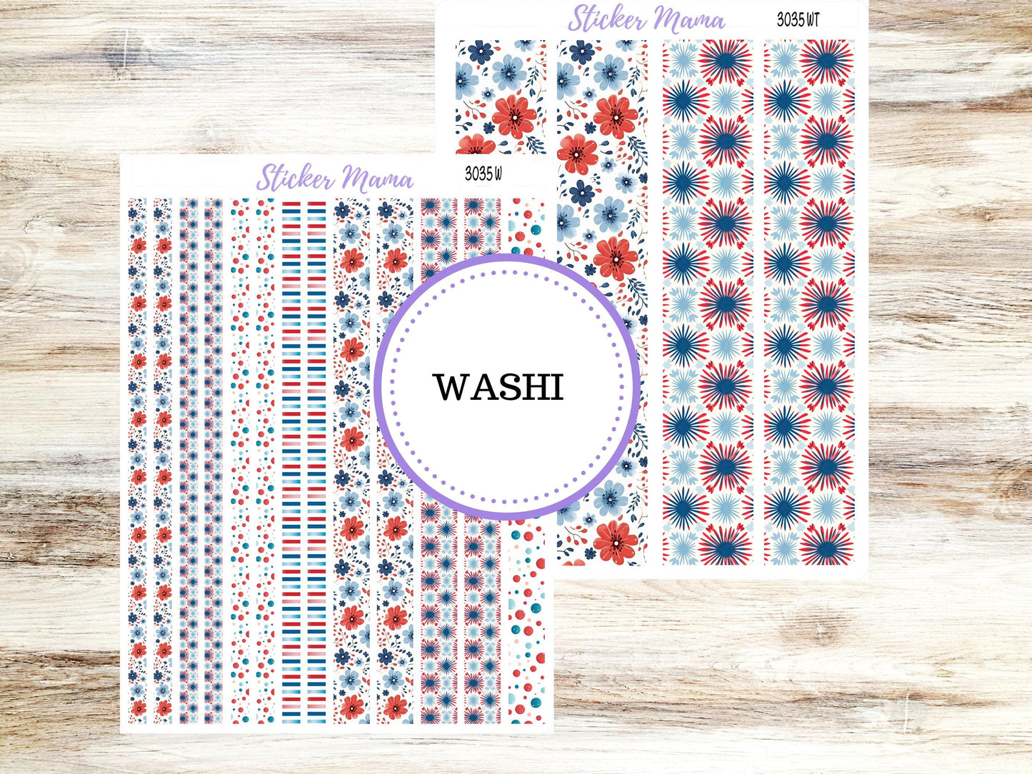 Washi Planner Stickers | 3035 American Dream |