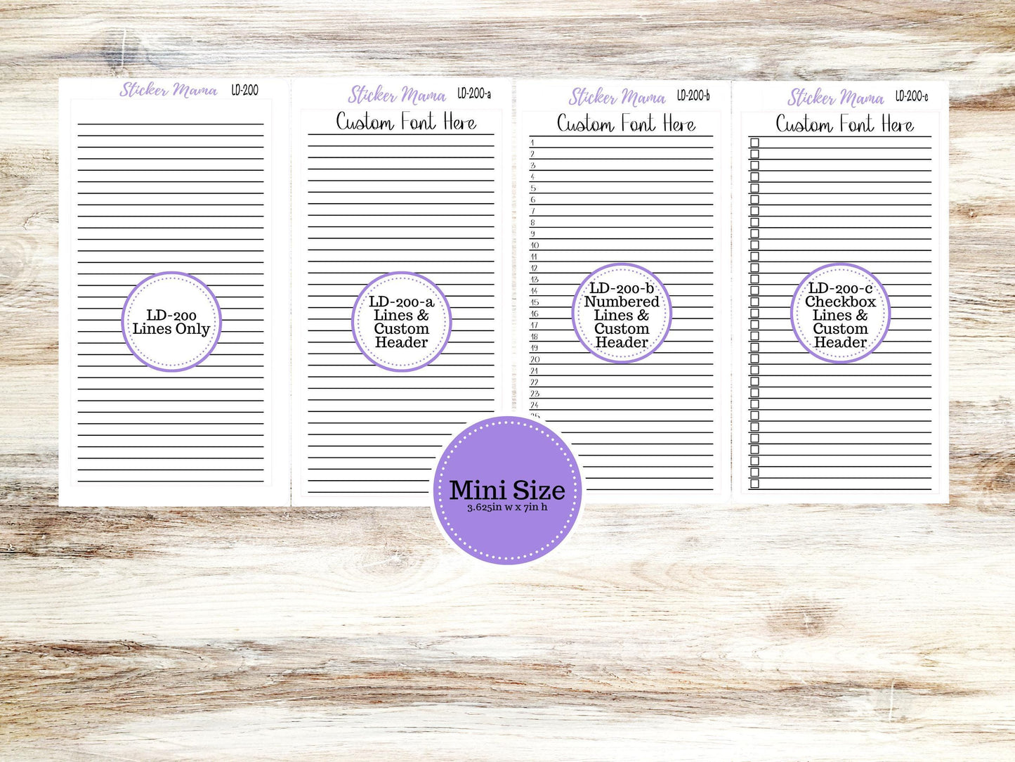 LAUREL DENISE PLANNER - Customizable Habit Tracker Cover Sticker